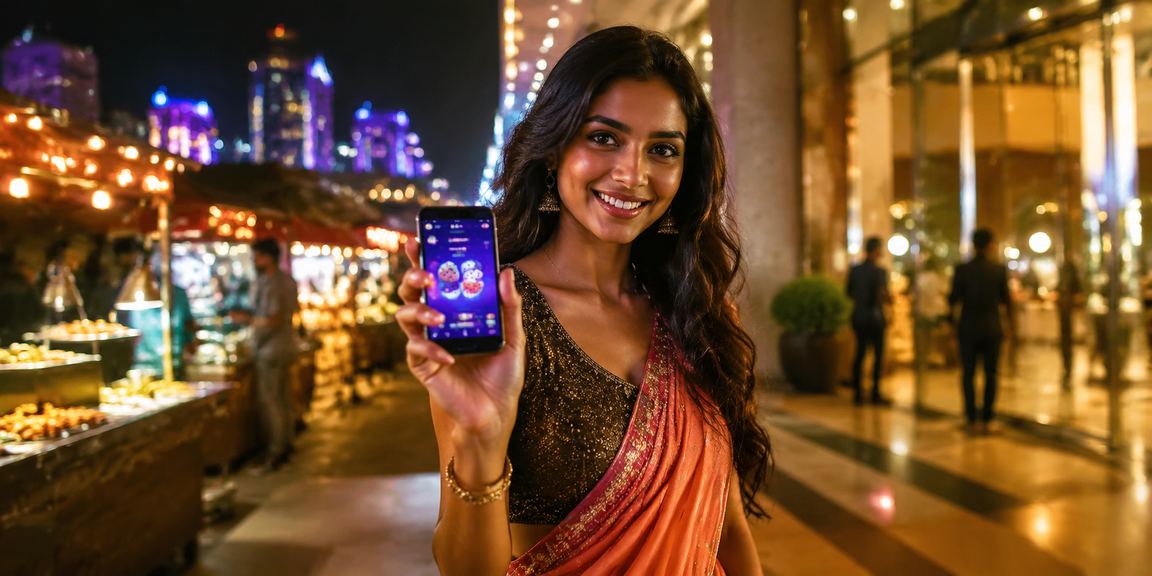 Night market game in Mumbai with dice and players enjoying